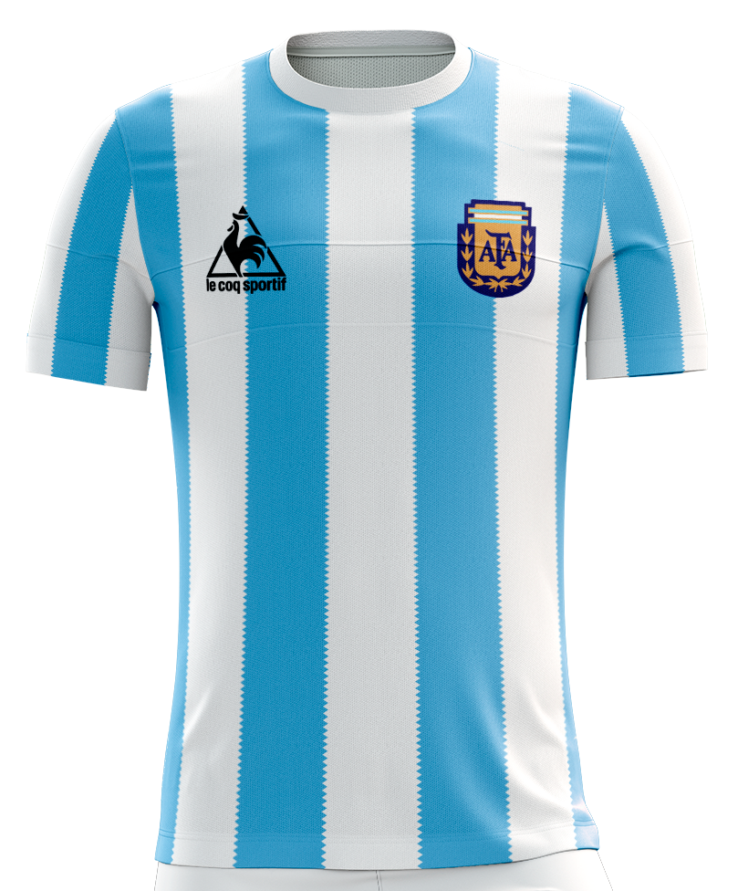 Camiseta Argentina Retro Conmemorativa 1986 Maradona 10