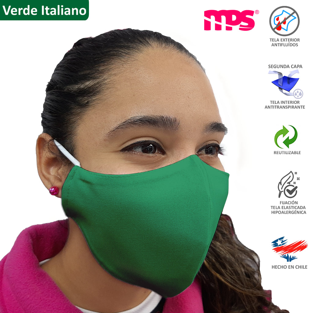 Mascarilla Triple 3 Capas Antifluidos Antitranspirante